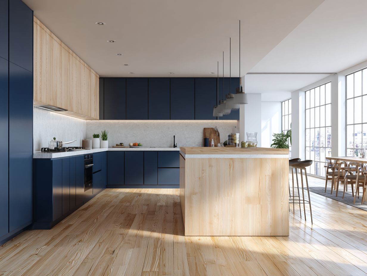 Stained Wood Cabinets