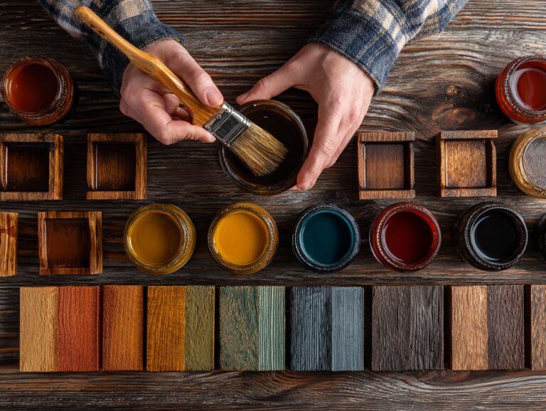 Stain Color Selection – Testing and Application
