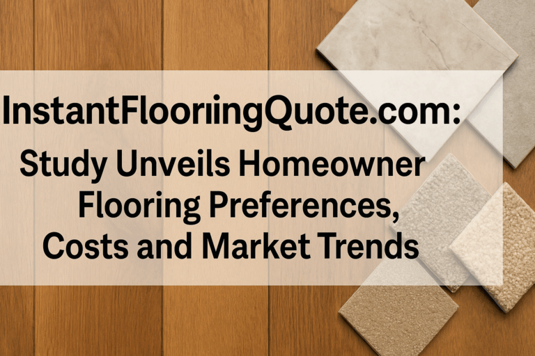 InstantFlooringQuote.com : Study Unveils Homeowner Flooring Preferences, Costs and Market Trends